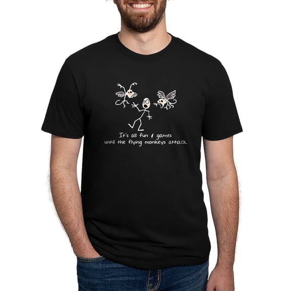 CafePress - Flyingmonkeysdark Men's Deluxe T Shirt - Mens Tri-blend T-Shirt
