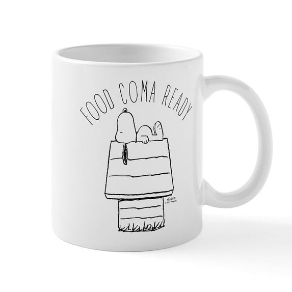 CafePress - Food Coma Ready - 11 oz Ceramic Mug - Novelty Coffee Tea Cup