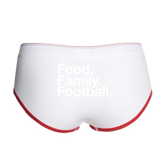 CafePress - Food, Family, Football Thanksgiv Women's Boy Brief - Women's Novelty Briefs, Size S-XL