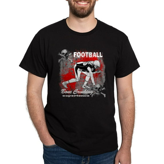 CafePress - Football Bone Crushing Experi Dark T Shirt - Men's Classic Graphic Cotton T-Shirt