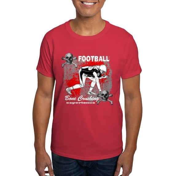 CafePress - Football Bone Crushing Experi Dark T Shirt - Men's Classic Graphic Cotton T-Shirt