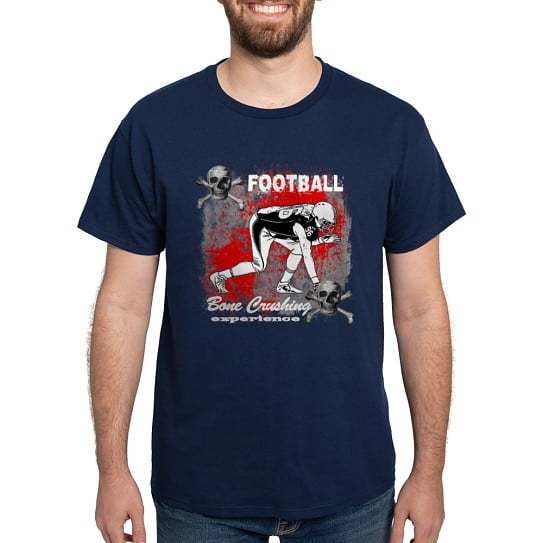 CafePress - Football Bone Crushing Experi Dark T Shirt - Men's Classic Cotton T-Shirts