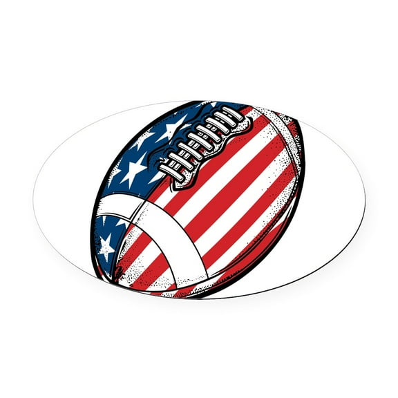 CafePress - Football - Oval Car Magnet