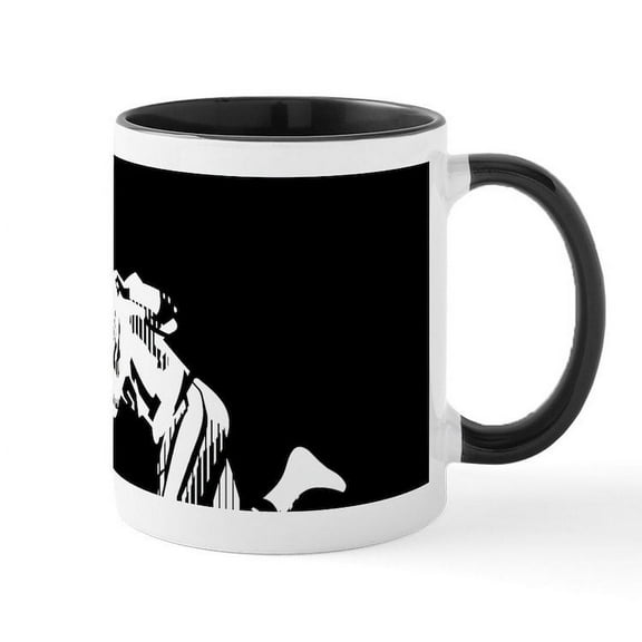 CafePress - Football Players Tackle Mugs - 11 oz Ceramic Mug - Novelty Coffee Tea Cup
