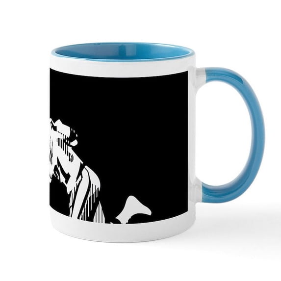 CafePress - Football Players Tackle Mugs - 11 oz Ceramic Mug - Novelty Coffee Tea Cup