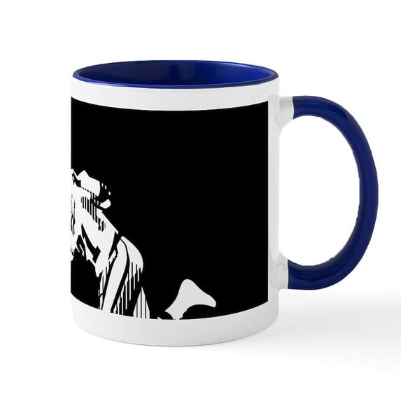 CafePress - Football Players Tackle Mugs - 11 oz Ceramic Mug - Novelty Coffee Tea Cup