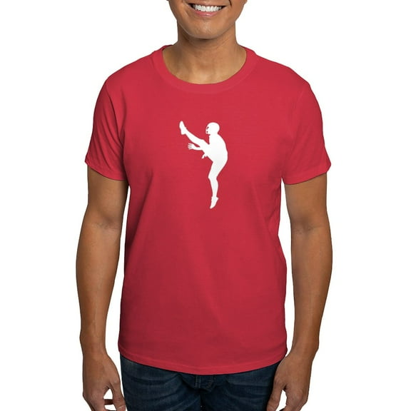 CafePress - Football Silhouette Dark T Shirt - Men's Classic Graphic Cotton T-Shirt