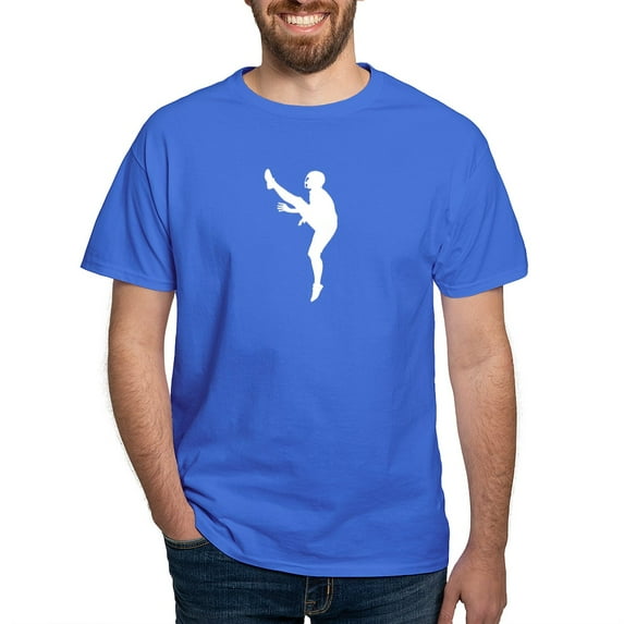 CafePress - Football Silhouette Dark T Shirt - Men's Classic Graphic Cotton T-Shirt