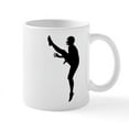 thumbnail image 1 of CafePress - Football Silhouette Mug - 11 oz Ceramic Mug - Novelty Coffee Tea Cup, 1 of 4