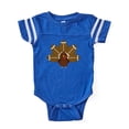 thumbnail image 1 of CafePress - Football Turkey - Cute Infant Baby Football Bodysuit, 1 of 3