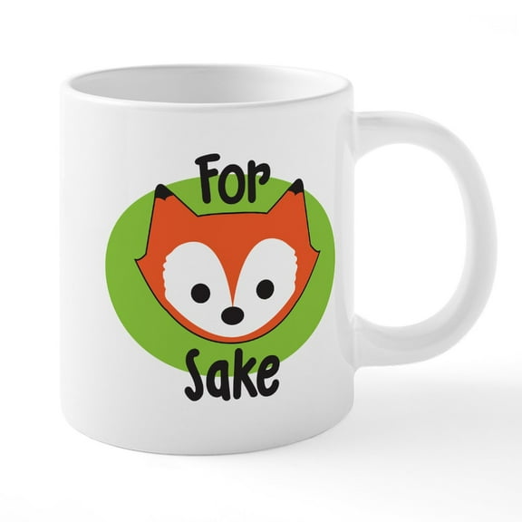 CafePress - For Fox Sake - 20 Oz White Ceramic Mega Mug