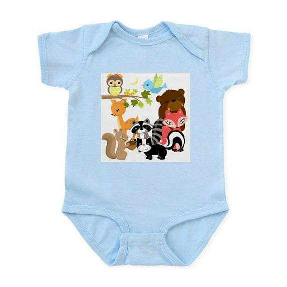CafePress - Forest Friends Infant Bodysuit - Baby Light Bodysuit, Size Newborn - 24 Months