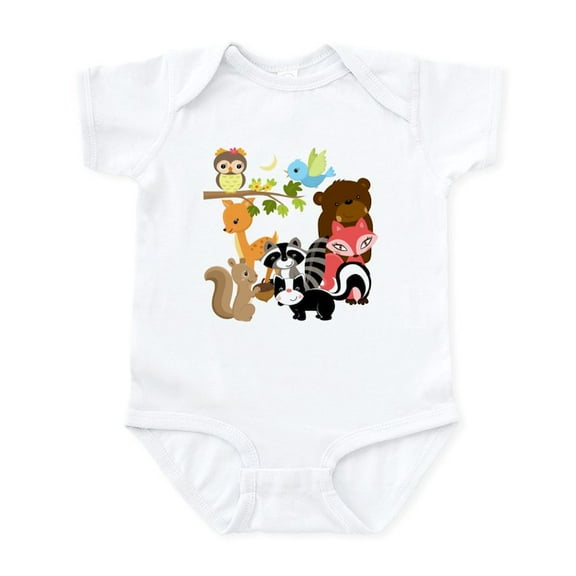 CafePress - Forest Friends Infant Bodysuit - Baby Light Bodysuit, Size Newborn - 24 Months