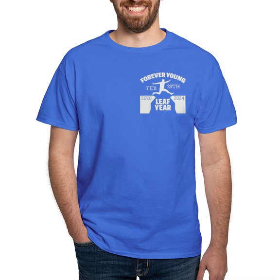 CafePress - Forever Young Feb 29Th Leap Year T Shirt - Men's Classic Graphic Cotton T-Shirt