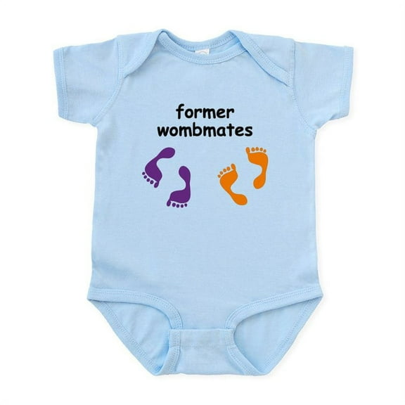 CafePress - Former Wombmates (Purple/Orange) Body Suit - Baby Light Bodysuit, Size Newborn - 24 Months