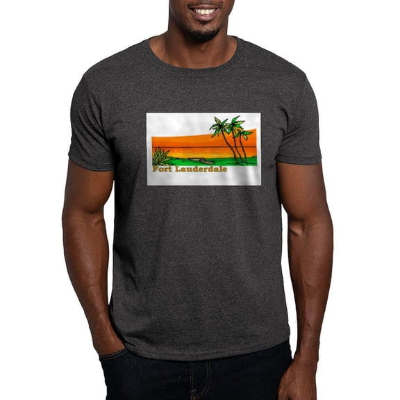 CafePress - Fort Lauderdale, Florida Dark T Shirt - Men's Classic Graphic Cotton T-Shirt