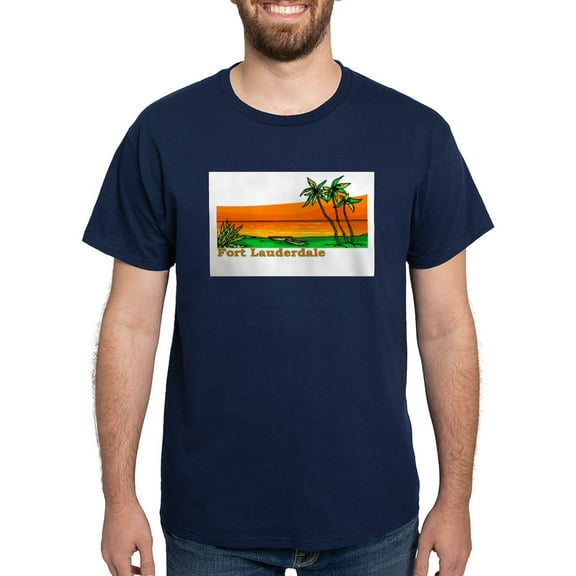 CafePress - Fort Lauderdale, Florida Dark T Shirt - Men's Classic Graphic Cotton T-Shirt