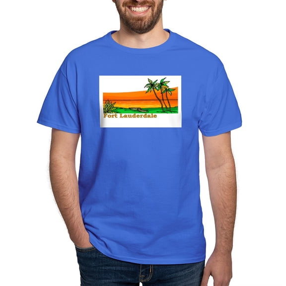 CafePress - Fort Lauderdale, Florida Dark T Shirt - Men's Classic Graphic Cotton T-Shirt