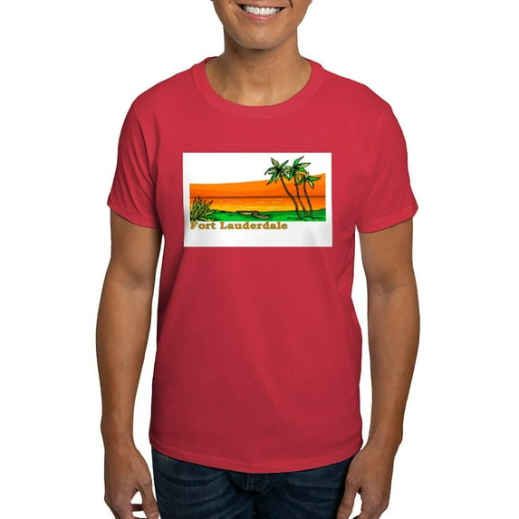 CafePress - Fort Lauderdale, Florida Dark T Shirt - Men's Classic Graphic Cotton T-Shirt