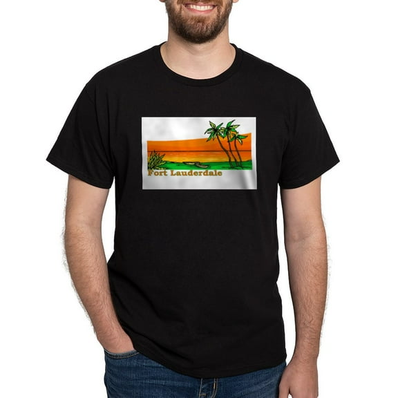 CafePress - Fort Lauderdale, Florida Dark T Shirt - Men's Classic Graphic Cotton T-Shirt