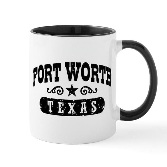 CafePress - Fort Worth Texas Mug - 11 oz Ceramic Mug - Novelty Coffee Tea Cup