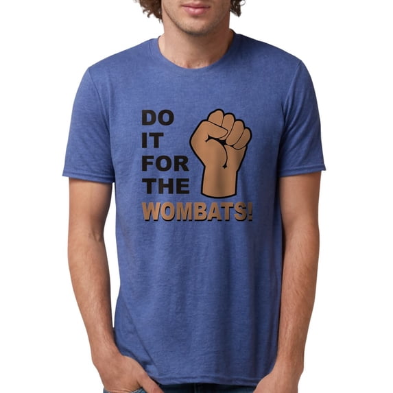 CafePress - Forthewombats Mens Tri Blend T Shirt - Mens Tri-blend T-Shirt