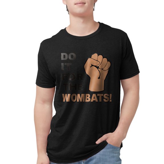 CafePress - Forthewombats Mens Tri Blend T Shirt - Mens Tri-blend T-Shirt