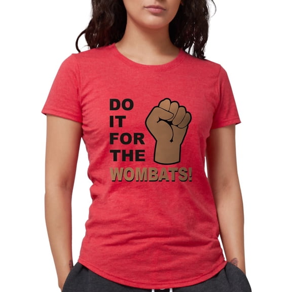 CafePress - Forthewombats Womens Tri Blend T Shirt - Womens Tri-blend T-Shirt