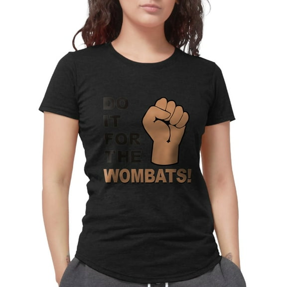 CafePress - Forthewombats Womens Tri Blend T Shirt - Womens Tri-blend T-Shirt