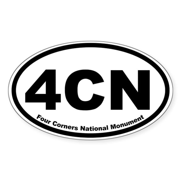 CafePress - Four Corners National Monument Oval Sticker - Sticker (Oval)