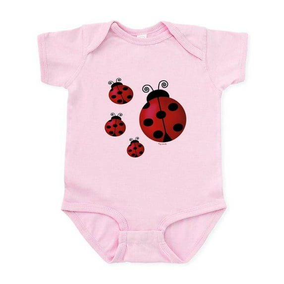 CafePress - Four Ladybugs Infant Bodysuit - Baby Light Bodysuit, Size Newborn - 24 Months