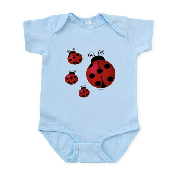 CafePress - Four Ladybugs Infant Bodysuit - Baby Light Bodysuit, Size Newborn - 24 Months