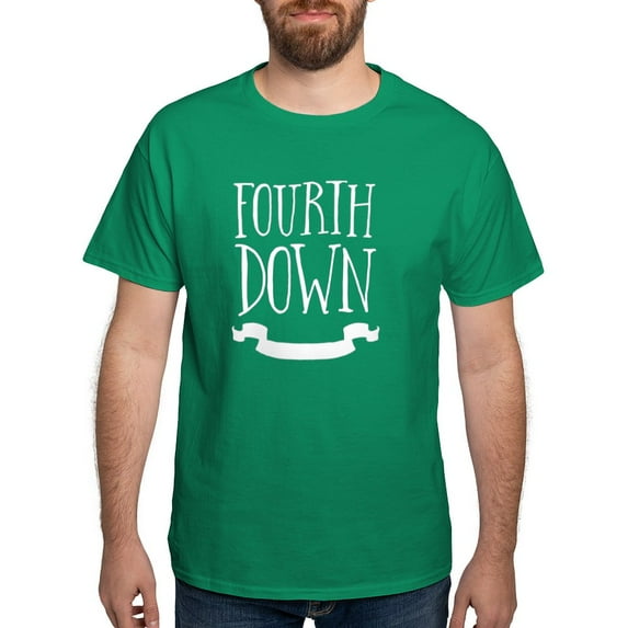 CafePress - Fourth Down Men's Value T Shirt - Men's Classic Graphic Cotton T-Shirt