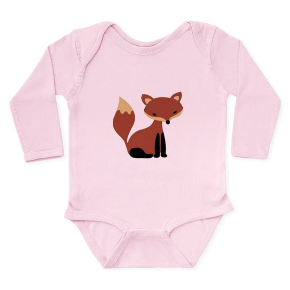 CafePress - Fox Animal Body Suit - Long Sleeve Cotton Baby Bodysuit