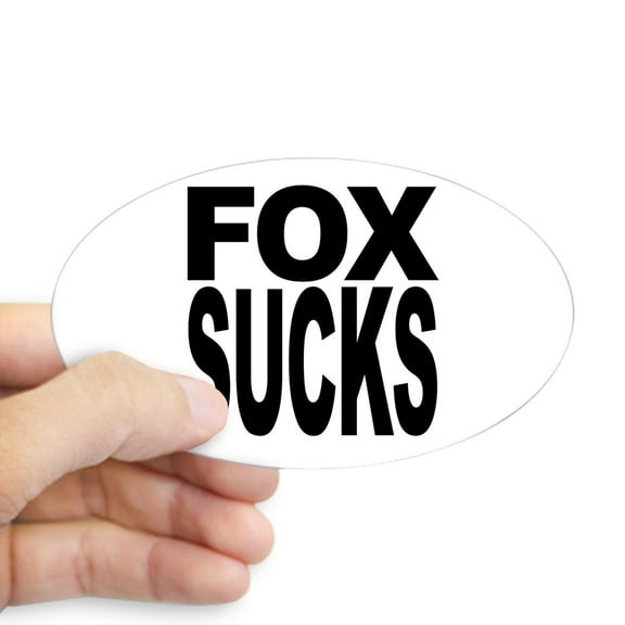 CafePress - Fox Sucks Oval Sticker - Sticker (Oval)