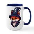 thumbnail image 1 of CafePress - Fox Wizard Magic Fantasy - 15 oz Ceramic Large White Novelty Mug, 1 of 4