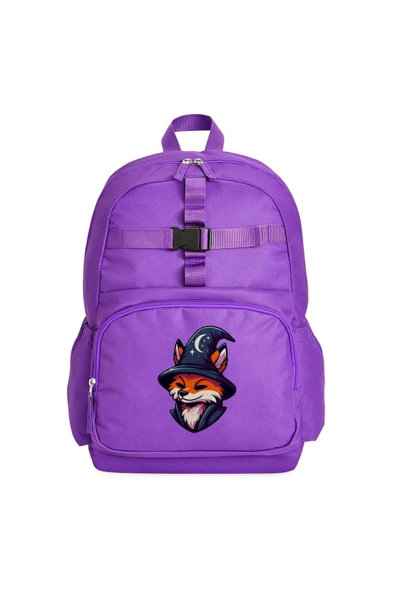 - Fox Wizard Magic Fantasy - Cute School Travel Backpack