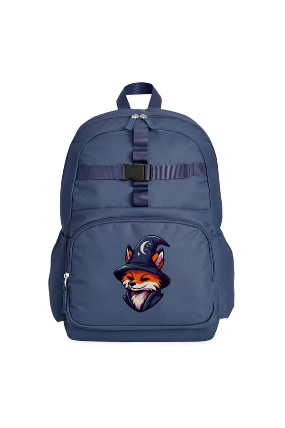 - Fox Wizard Magic Fantasy - Cute School Travel Backpack