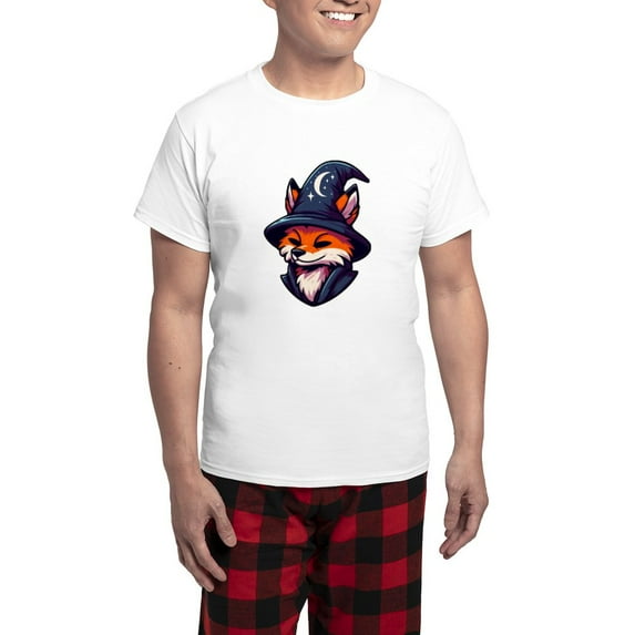 CafePress - Fox Wizard Magic Fantasy - Men's Light Loose Fit Cotton Pajama Set