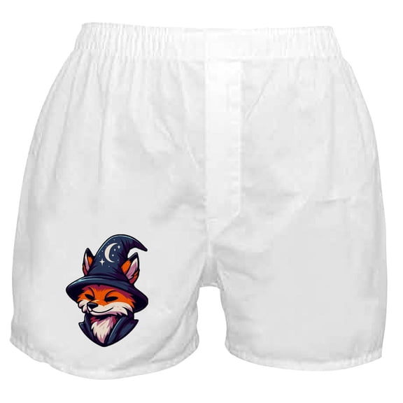 CafePress - Fox Wizard Magic Fantasy - Men's Novelty Boxer Shorts