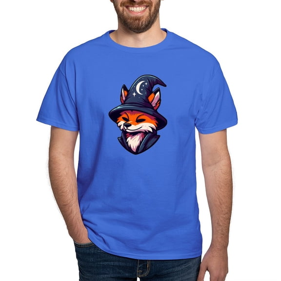 CafePress - Fox Wizard Magic Fantasy Men's Value T Shirt - Men's Classic Graphic Cotton T-Shirt