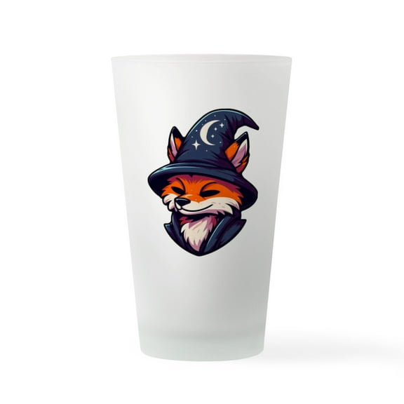 CafePress - Fox Wizard Magic Fantasy - Pint Glass, Drinking Glass, 16 oz. CafePress