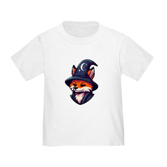 CafePress - Fox Wizard Magic Fantasy Toddler T Shirt - Cute Toddler T-Shirt, 100% Cotton
