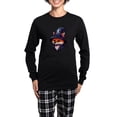 thumbnail image 1 of CafePress - Fox Wizard Magic Fantasy - Women's Long Sleeve Dark Pajamas, 1 of 7