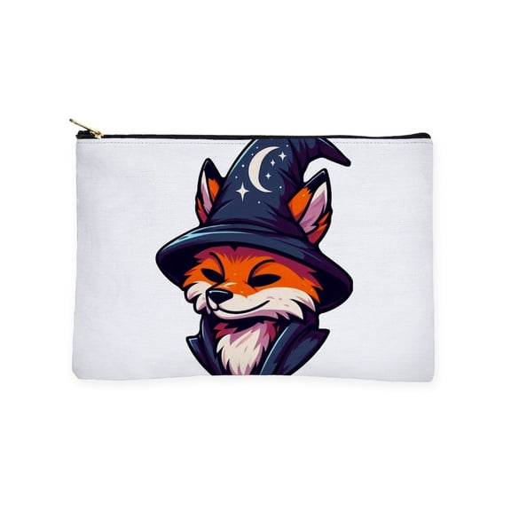 CafePress - Fox Wizard Magic Fantasy - Zipper Makeup Pouch, 8.5"x6"