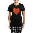 thumbnail image 1 of CafePress - Foxes Mate For Life Women's Dark Pajamas - Women's Short Sleeve Print T-Shirt and Pants Dark Cotton Pajama Set, 1 of 7