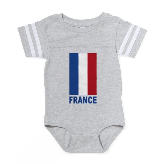 CafePress - France_B - Cute Infant Baby Football Bodysuit