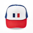 thumbnail image 1 of CafePress - France Flag - Adjustable Unisex Printed Trucker Hat with Mesh Back, 1 of 10