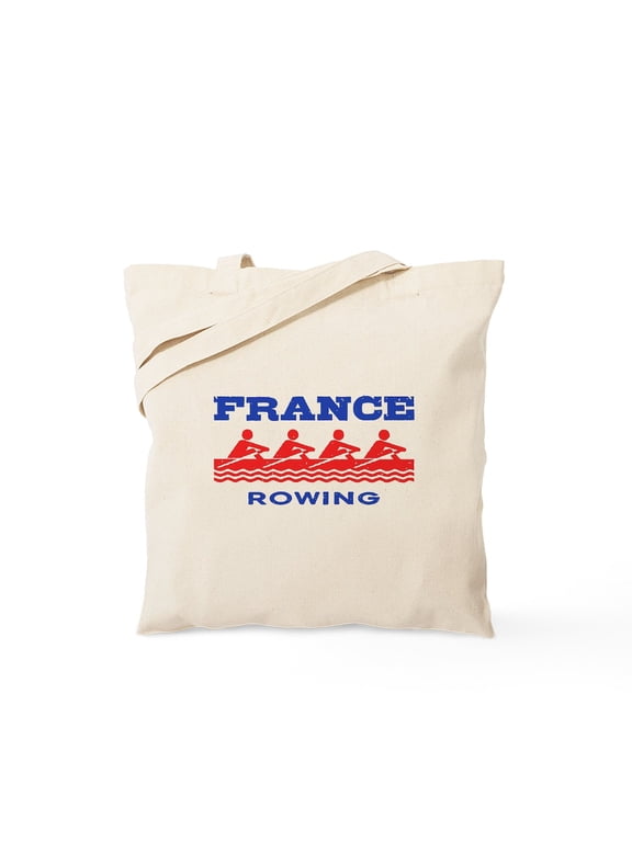 - France Rowing Tote Bag - Unisex Canvas Tote Bag, Beige, 1-Piece