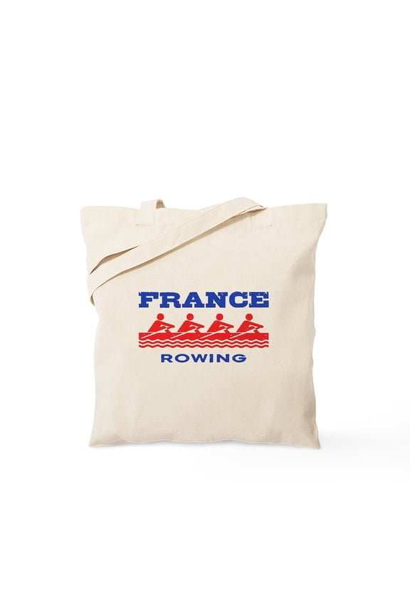 - France Rowing Tote Bag - Unisex Canvas Tote Bag, Beige, 1-Piece